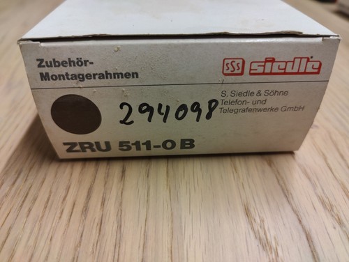 Siedle zru 511 zubehör - siedle, b